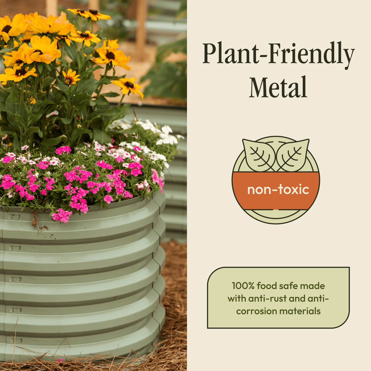 Gro-Rite "No Tools Needed" Premium Metal Raised Garden Bed Kit