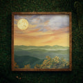 “McAfee Knob in Spring" Square Framed Print